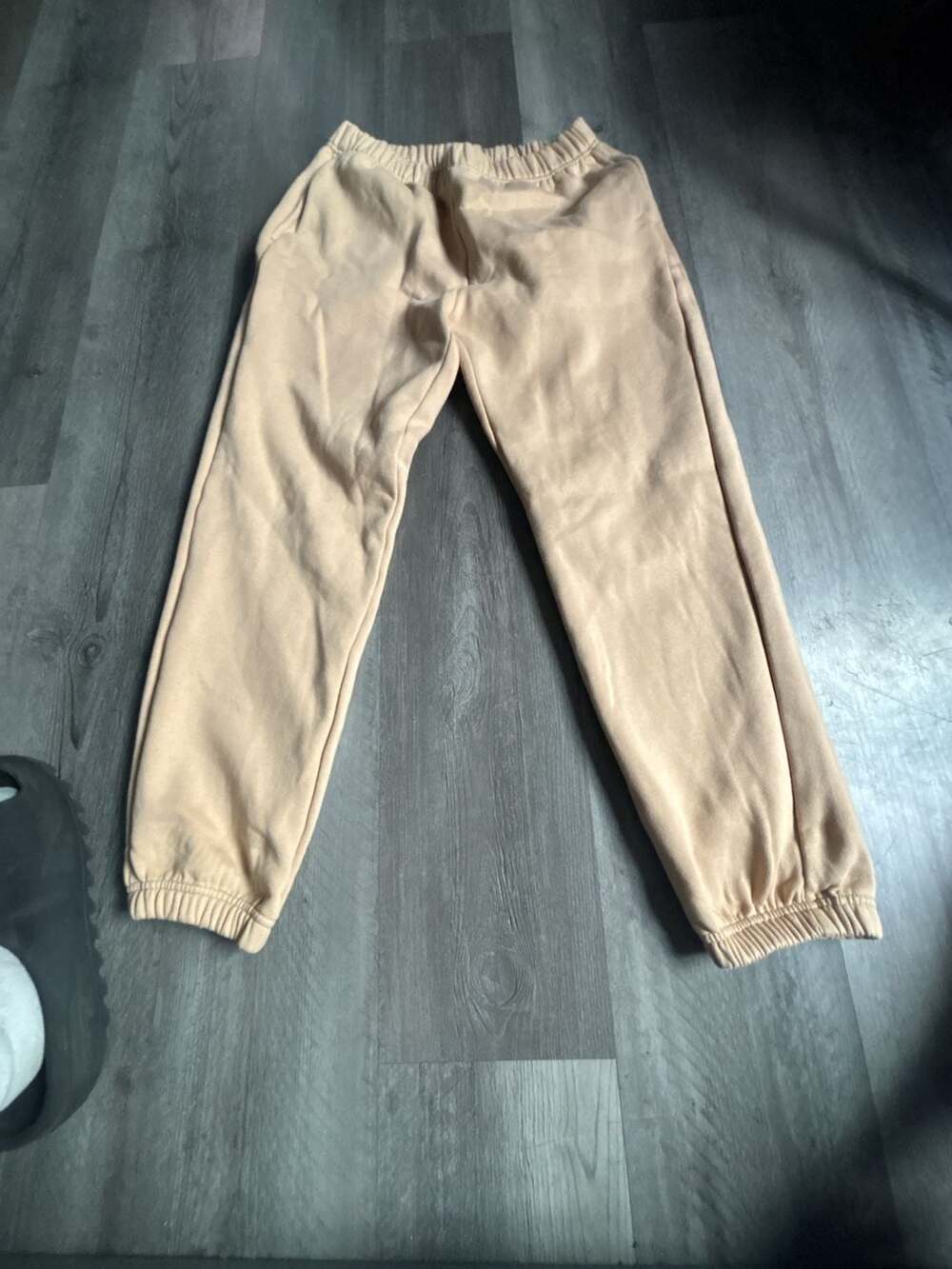 LABIJOU Women's Fleece Lounge Jogger Sweatpants in Tan